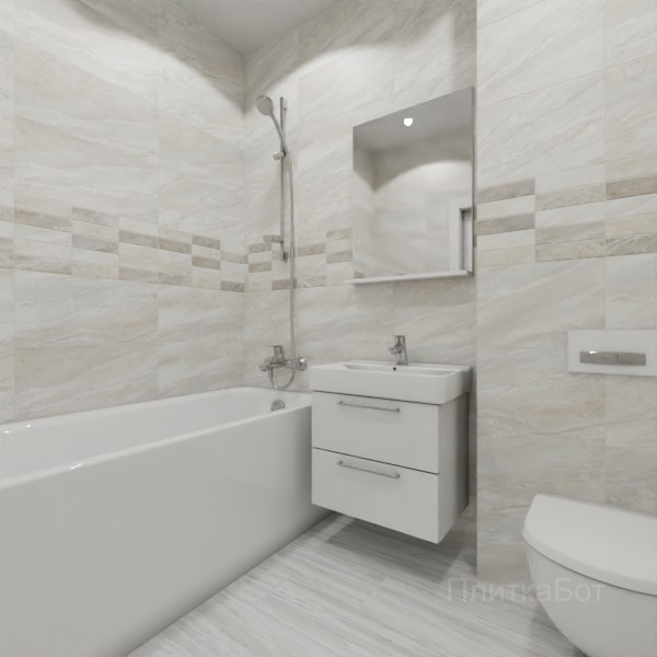 ALMA ceramica 2026, Адриатик, Декор по центру, палубная №2