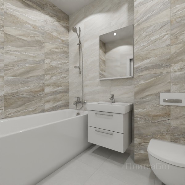 ALMA ceramica 2026, Адриатик, Контрастные стены, контраст у инсталляции №2