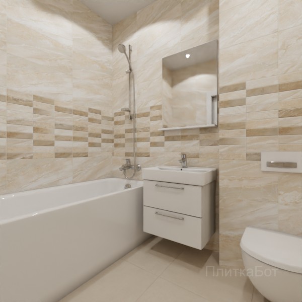 ALMA ceramica 2026, Адриатик (беж), Два декора