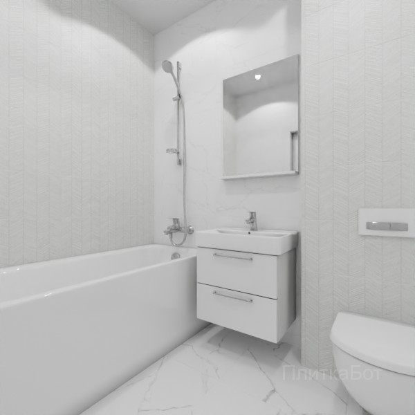 ALMA ceramica 2026, Амарант, Контрастные стены, контраст у инсталляции №3
