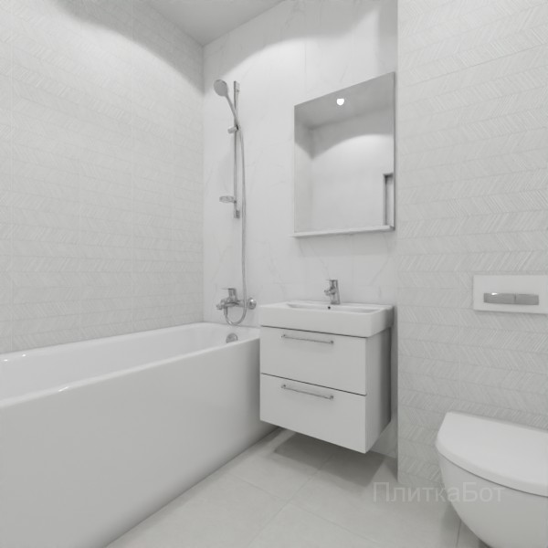 ALMA ceramica 2026, Амарант, Контрастные стены вертикально, контраст у инсталляции №4