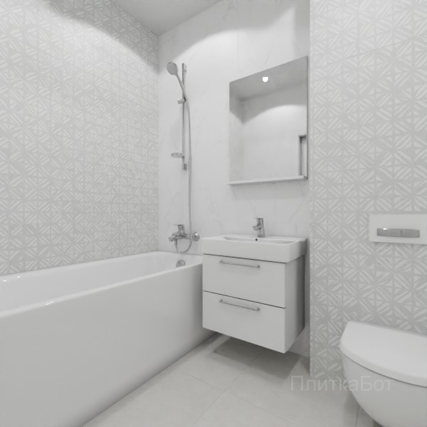 ALMA ceramica 2026, Амарант, Контрастные стены вертикально, контраст у инсталляции №6