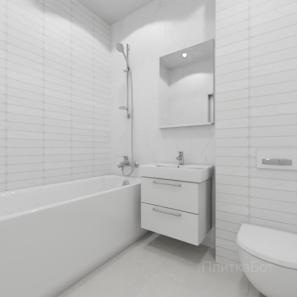 ALMA ceramica 2026, Амарант, Контрастные стены вертикально, контраст у инсталляции №8