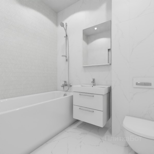 ALMA ceramica 2026, Амарант, Контрастные стены вертикально №3