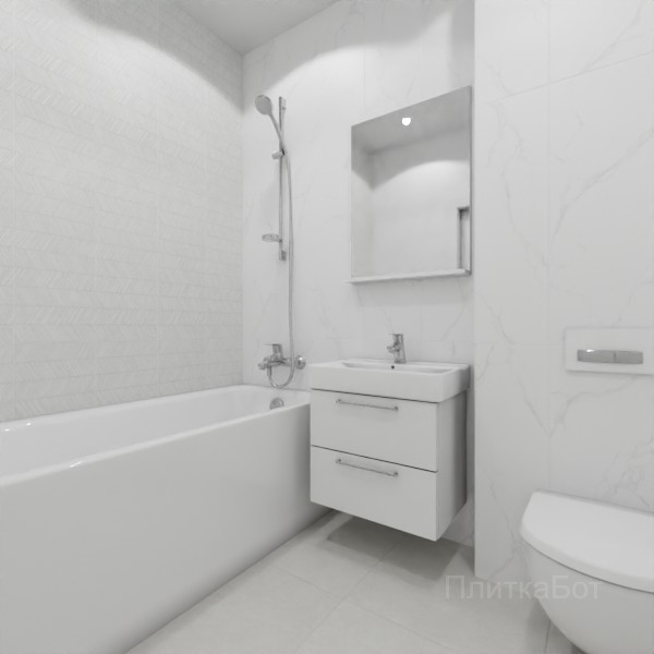 ALMA ceramica 2026, Амарант, Контрастные стены вертикально №4