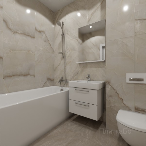 ALMA ceramica 2026, Ангара, Контрастные стены вертикально, контраст у инсталляции №3