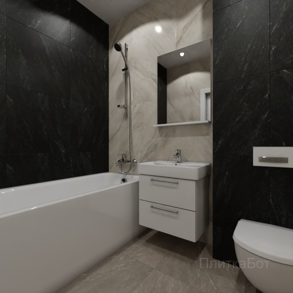 ALMA ceramica 2026, Ангара, Контрастные стены вертикально, контраст у инсталляции №6