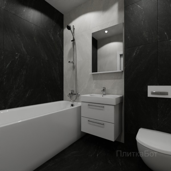 ALMA ceramica 2026, Ангара, Контрастные стены вертикально, контраст у инсталляции №11