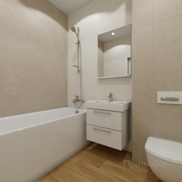 ALMA ceramica 2026, Ангола, Контрастные стены вертикально, контраст у инсталляции, палубная №1