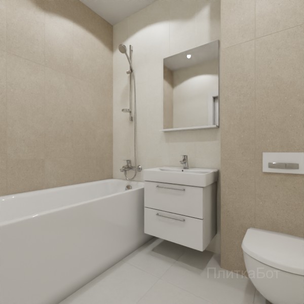 ALMA ceramica 2026, Ангола, Контрастные стены вертикально, контраст у инсталляции №1