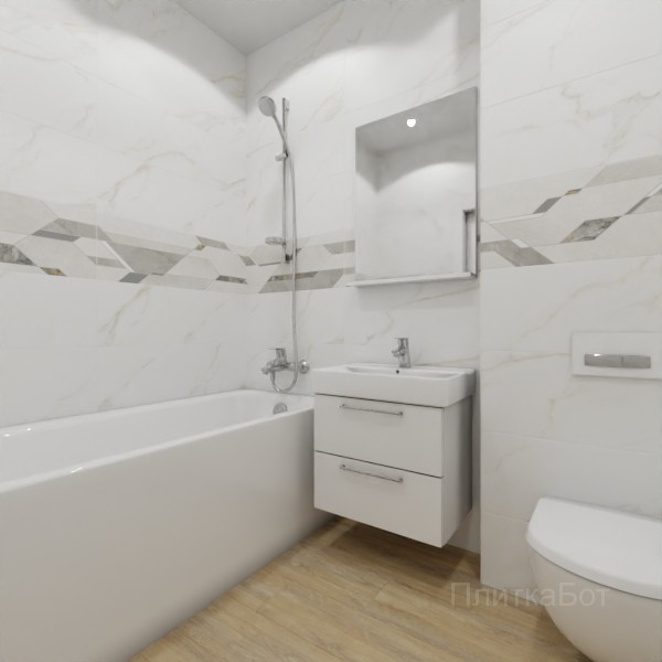 ALMA ceramica 2026, Антурин, Декор по центру, палубная №1