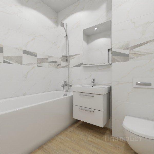 ALMA ceramica 2026, Антурин, Декор по центру, палубная №2