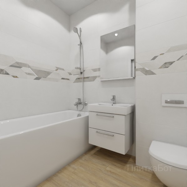 ALMA ceramica 2026, Антурин, Декор по центру, палубная №3