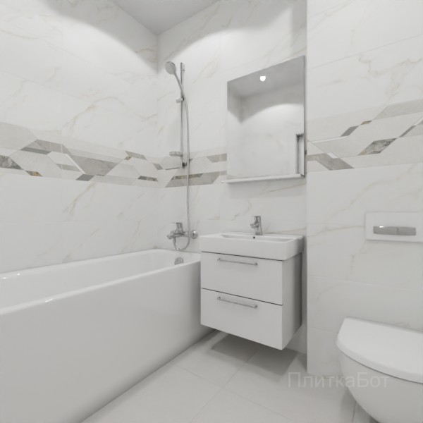 ALMA ceramica 2026, Антурин, Декор по центру №2