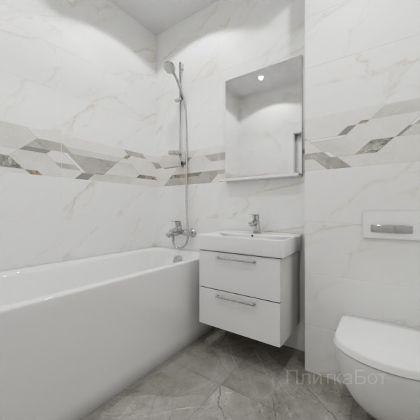 ALMA ceramica 2026, Антурин, Декор по центру №3