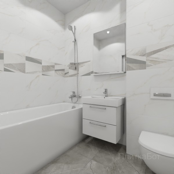 ALMA ceramica 2026, Антурин, Декор по центру №6