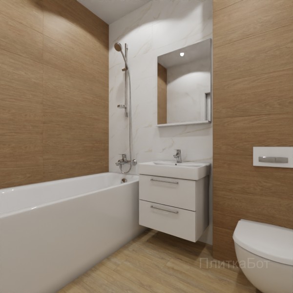 ALMA ceramica 2026, Антурин, Контрастные стены, контраст у инсталляции, палубная №3