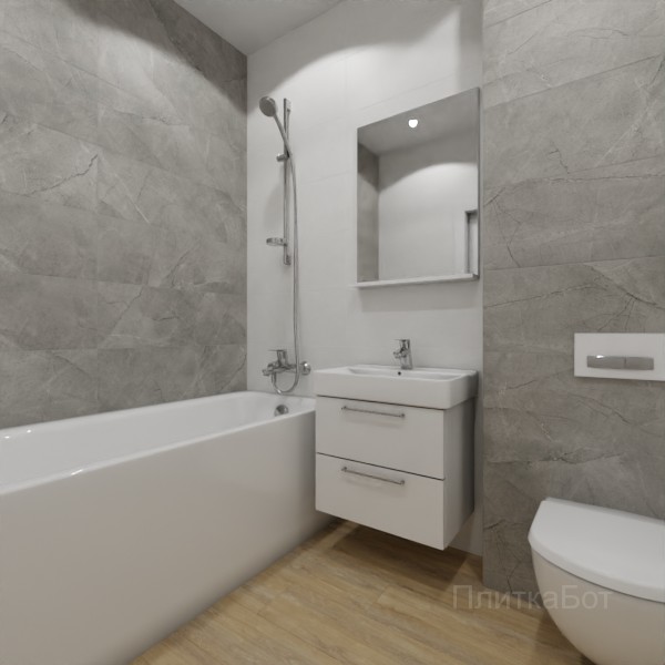 ALMA ceramica 2026, Антурин, Контрастные стены, контраст у инсталляции, палубная №5