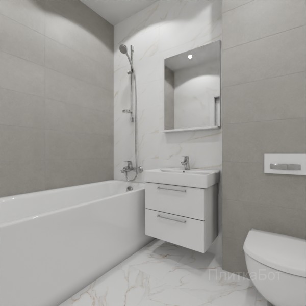 ALMA ceramica 2026, Антурин, Контрастные стены, контраст у инсталляции №1