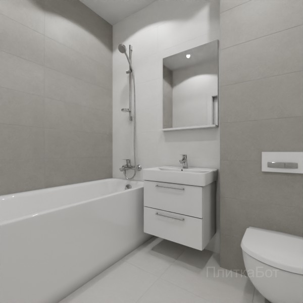 ALMA ceramica 2026, Куб, Контрастные стены, контраст у инсталляции №1