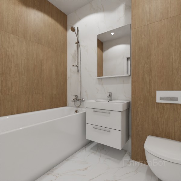 ALMA ceramica 2026, Антурин, Контрастные стены вертикально, контраст у инсталляции №7
