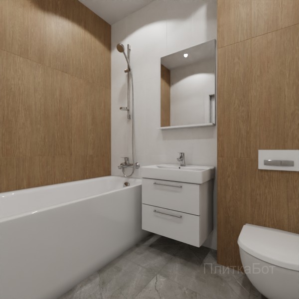 ALMA ceramica 2026, Антурин, Контрастные стены вертикально, контраст у инсталляции №18