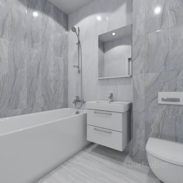 ALMA ceramica 2026, Аркадия, Контрастные стены вертикально, контраст у инсталляции, палубная