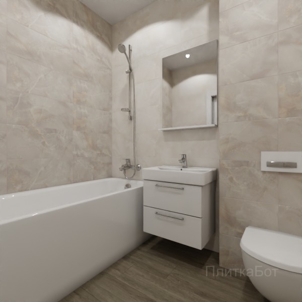 ALMA ceramica 2026, Азимут, Контрастные стены, контраст у инсталляции, палубная №3