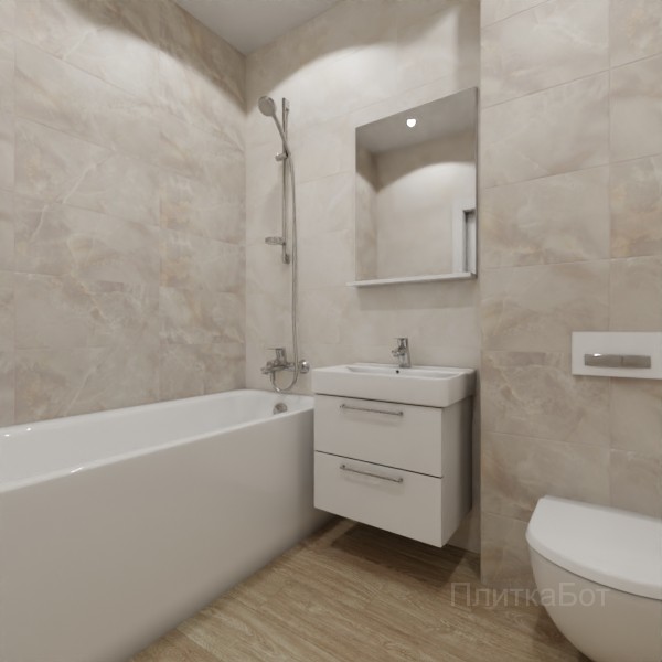 ALMA ceramica 2026, Азимут, Контрастные стены, контраст у инсталляции, палубная №4