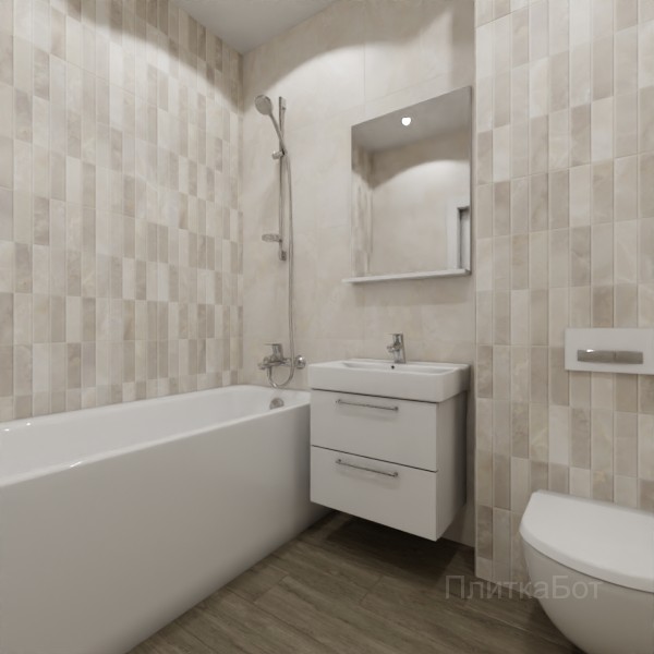ALMA ceramica 2026, Азимут, Контрастные стены вертикально, контраст у инсталляции, палубная №1