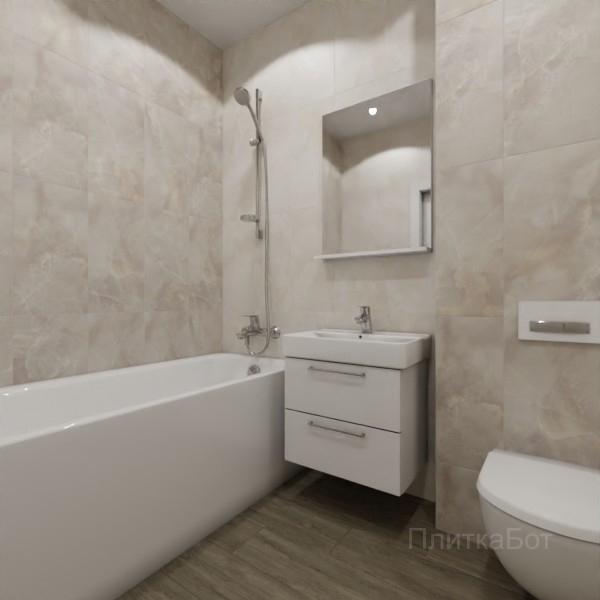 ALMA ceramica 2026, Азимут, Контрастные стены вертикально, контраст у инсталляции, палубная №3