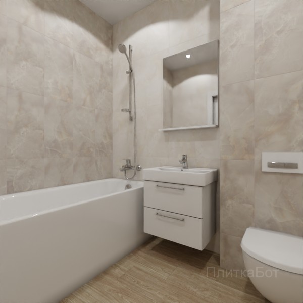 ALMA ceramica 2026, Азимут, Контрастные стены вертикально, контраст у инсталляции, палубная №4