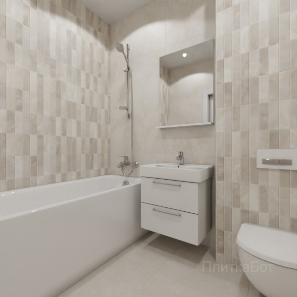 ALMA ceramica 2026, Азимут, Контрастные стены вертикально, контраст у инсталляции №2