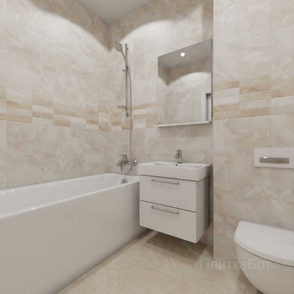 ALMA ceramica 2026, Азимут (беж), Декор по центру №1