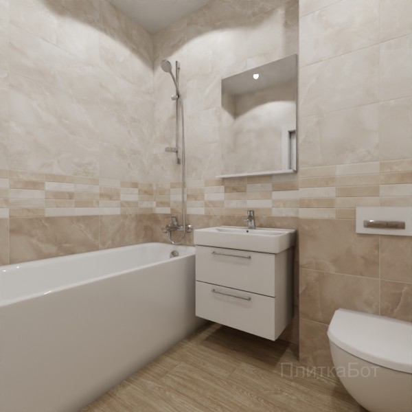 ALMA ceramica 2026, Азимут (беж), Низ-верх и декор, палубная