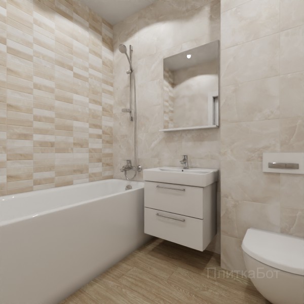 ALMA ceramica 2026, Азимут (беж), Контрастные стены, палубная №1