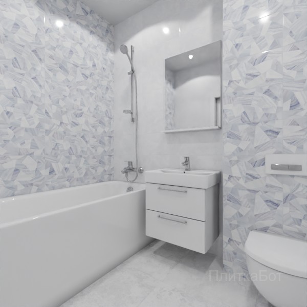 ALMA ceramica 2026, Бергамо, Контрастные стены, контраст у инсталляции №1
