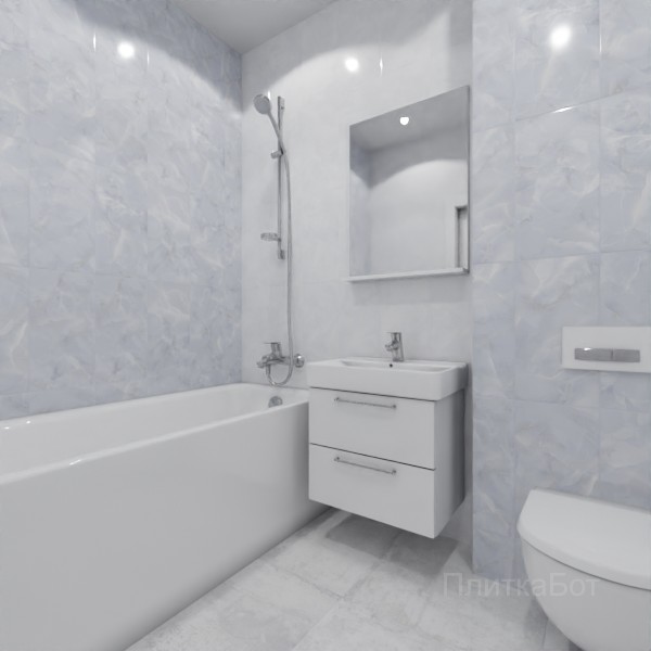 ALMA ceramica 2026, Бергамо, Контрастные стены вертикально, контраст у инсталляции №2