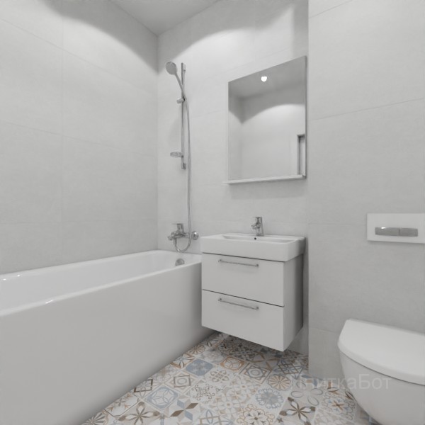 ALMA ceramica 2026, Бетон Про, Контрастные стены, контраст у инсталляции №8