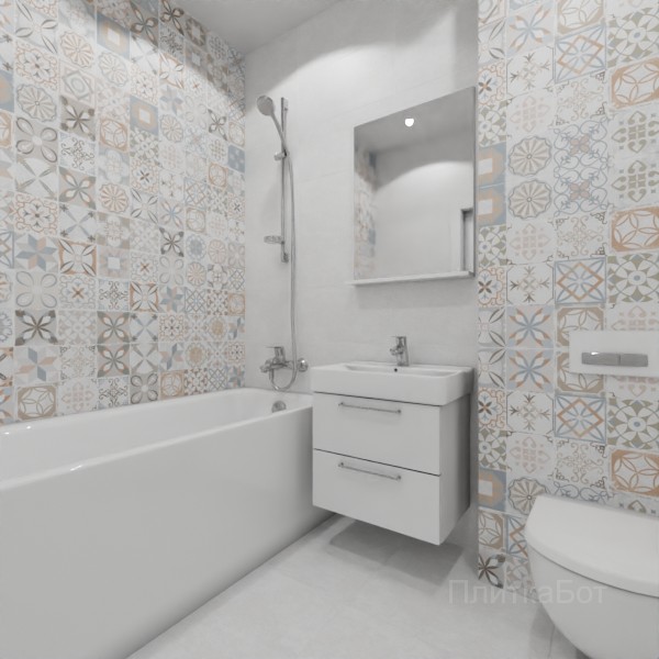 ALMA ceramica 2026, Бетон Про, Контрастные стены, контраст у инсталляции №11