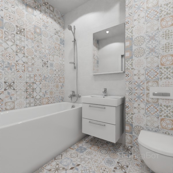 ALMA ceramica 2026, Бетон Про, Контрастные стены, контраст у инсталляции №13