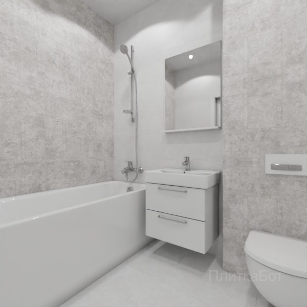 ALMA ceramica 2026, Бетон Про, Контрастные стены, контраст у инсталляции №16