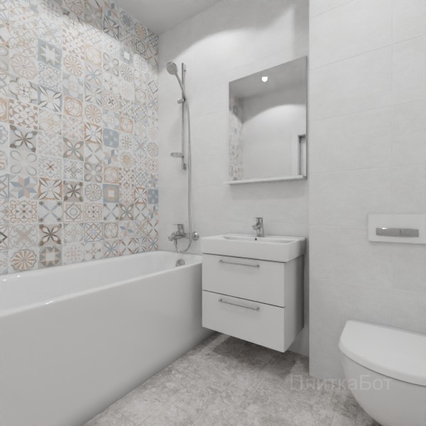 ALMA ceramica 2026, Бетон Про, Контрастные стены №14