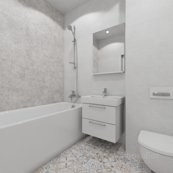 ALMA ceramica 2026, Бетон Про, Контрастные стены №18