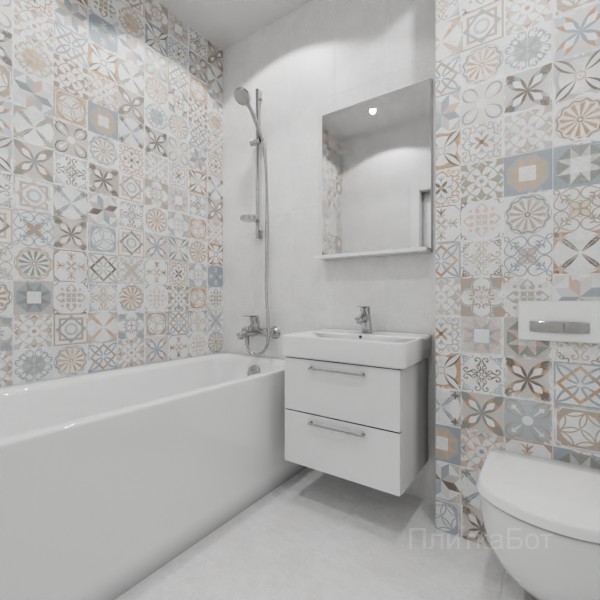ALMA ceramica 2026, Бетон Про, Контрастные стены вертикально, контраст у инсталляции №11