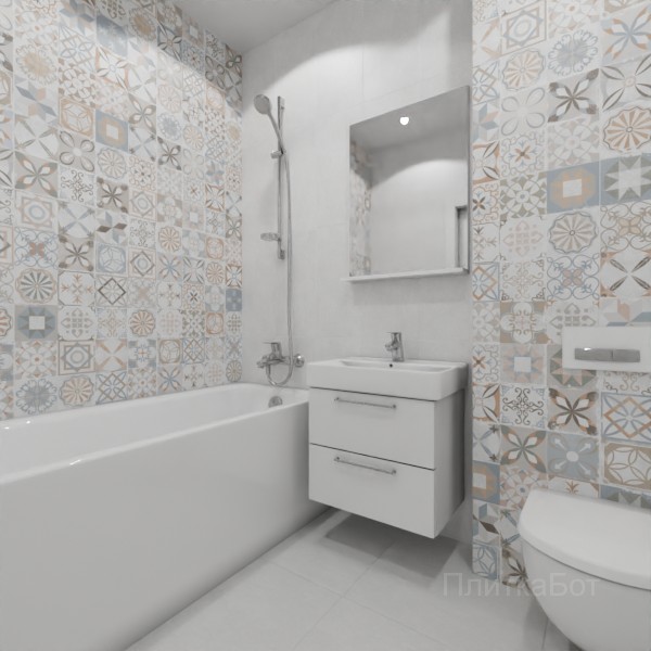 ALMA ceramica 2026, Бетон Про, Контрастные стены вертикально, контраст у инсталляции №12