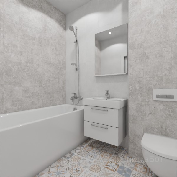 ALMA ceramica 2026, Бетон Про, Контрастные стены вертикально, контраст у инсталляции №18