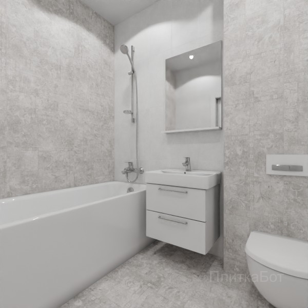 ALMA ceramica 2026, Бетон Про, Контрастные стены вертикально, контраст у инсталляции №19