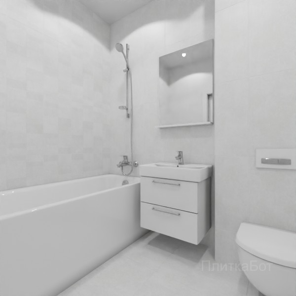 ALMA ceramica 2026, Бетон Про, Контрастные стены вертикально №1