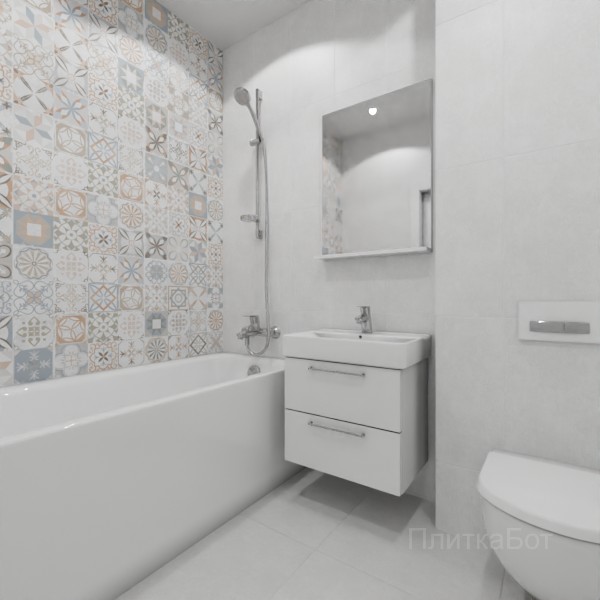 ALMA ceramica 2026, Бетон Про, Контрастные стены вертикально №12